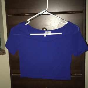 Cobalt blue crop top